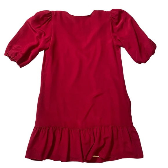 Lavender Brown Red Midi Dress - Picture 5 of 8